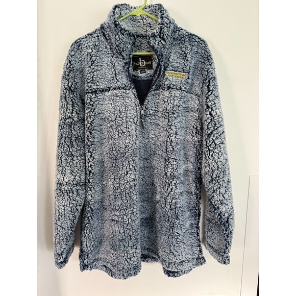 University of New Haven Chargers Sherpa Pullover Men's XXL Blue - Picture 1 of 4